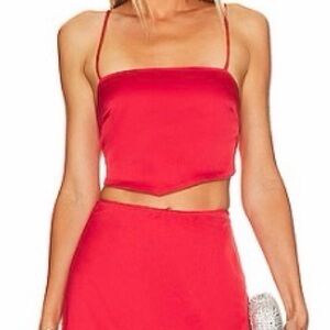 Show Me Your Mumu Red Scarf Top